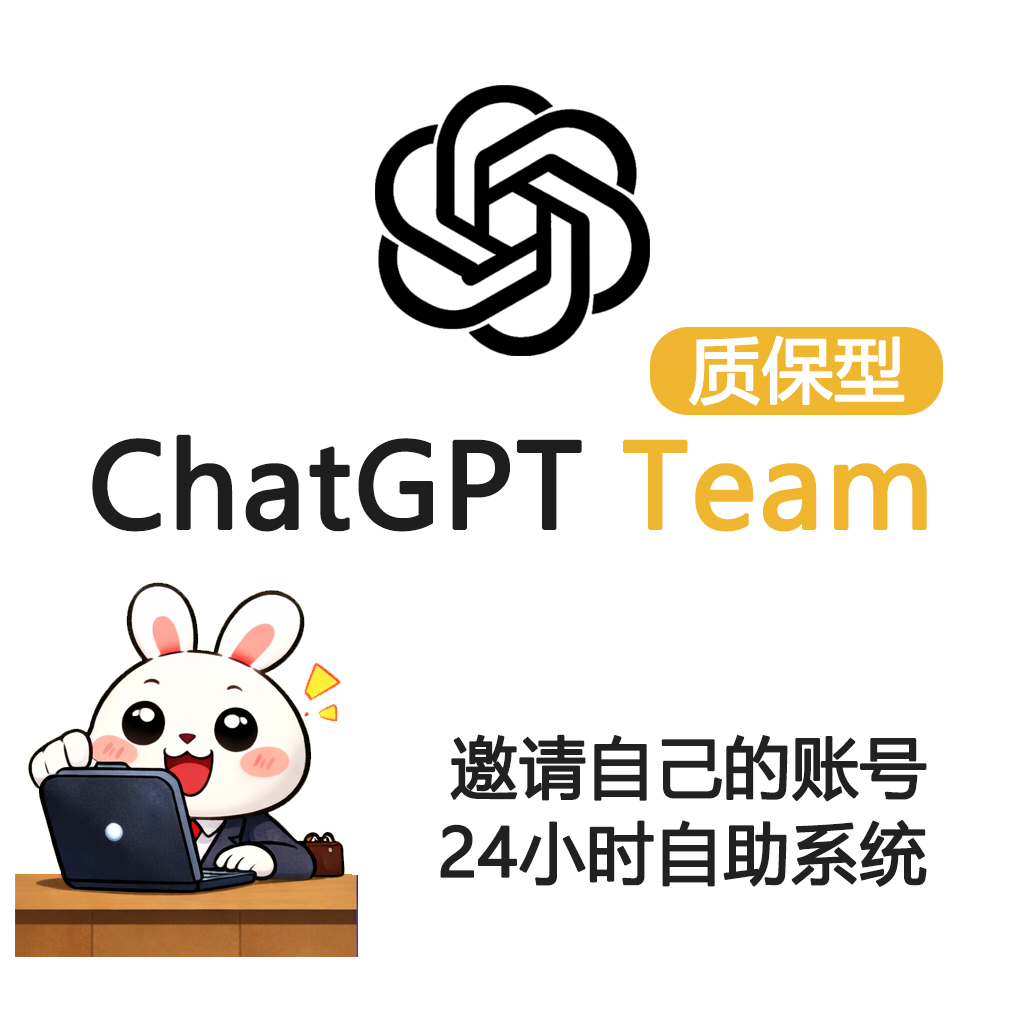 【国外官网】ChatGPT Team自助邀请，质保型邀请码